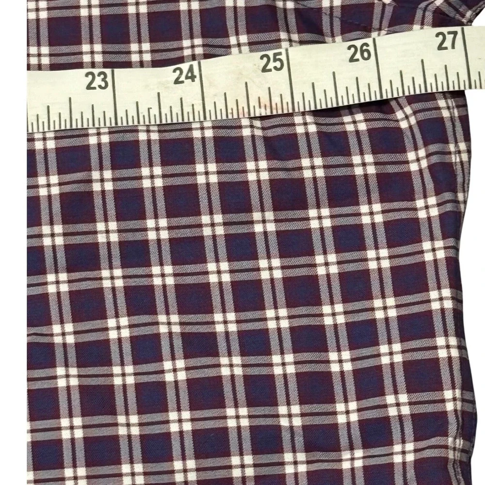 Peter Millar XL Mens Plaid Check Button Down Long Sleeve Shirt‎